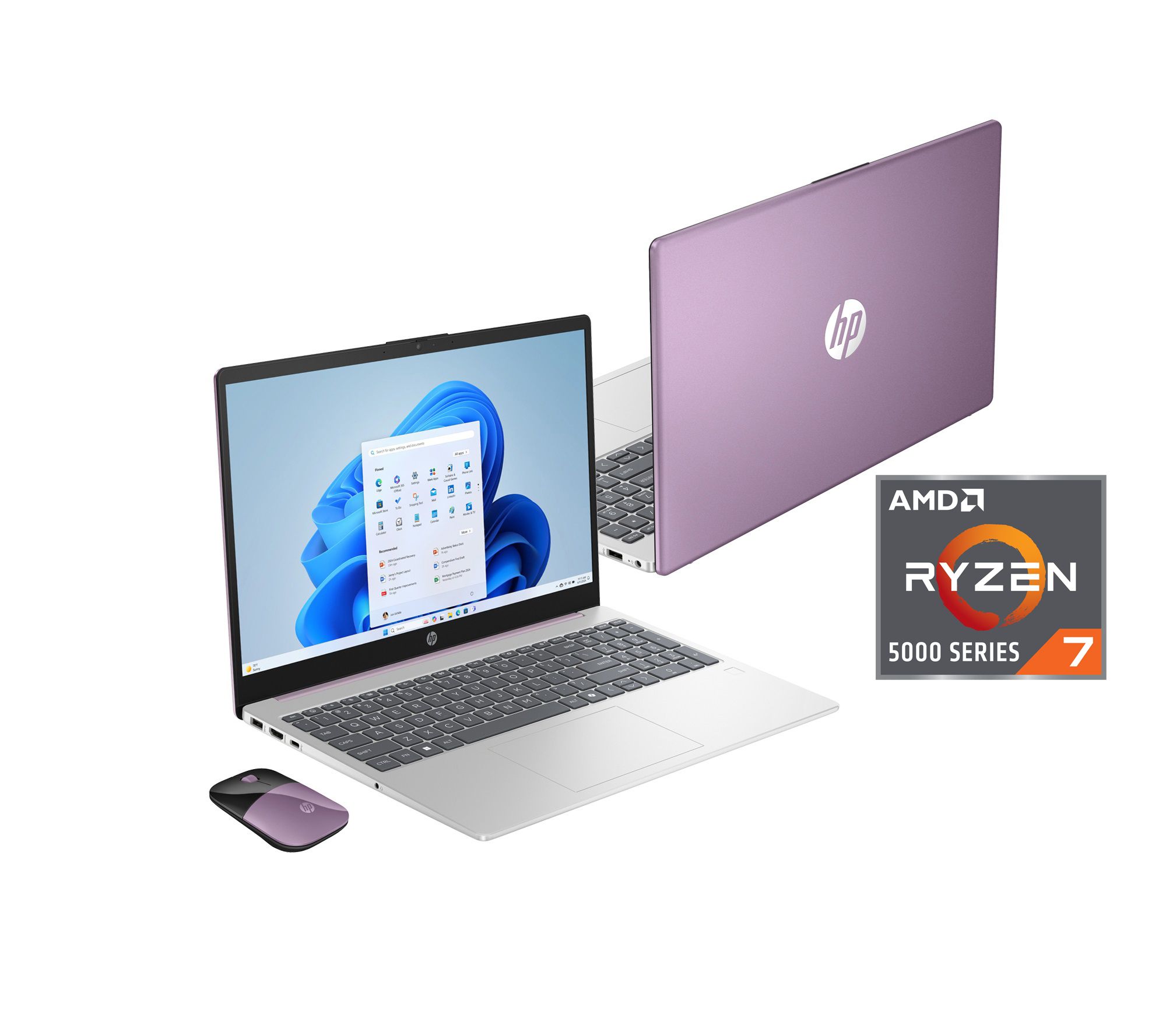 HP 15" Touch Laptop AMD R7 16GB RAM 512GB SSD w/ Mouse & Voucher