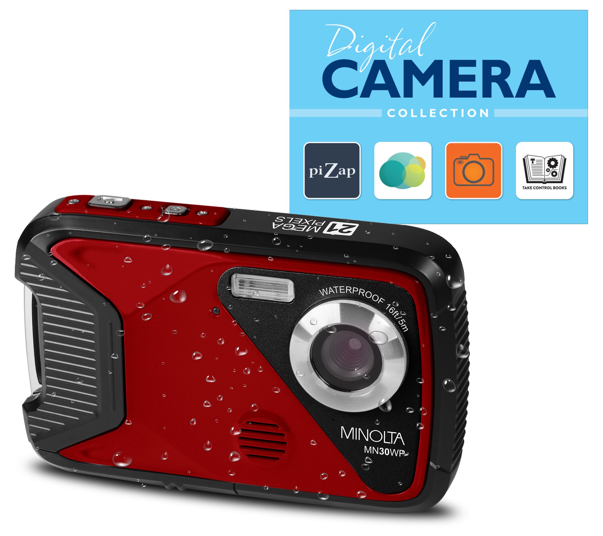 Minolta MN30WP Waterproof Camera w/ 32GB SD Card & Voucher