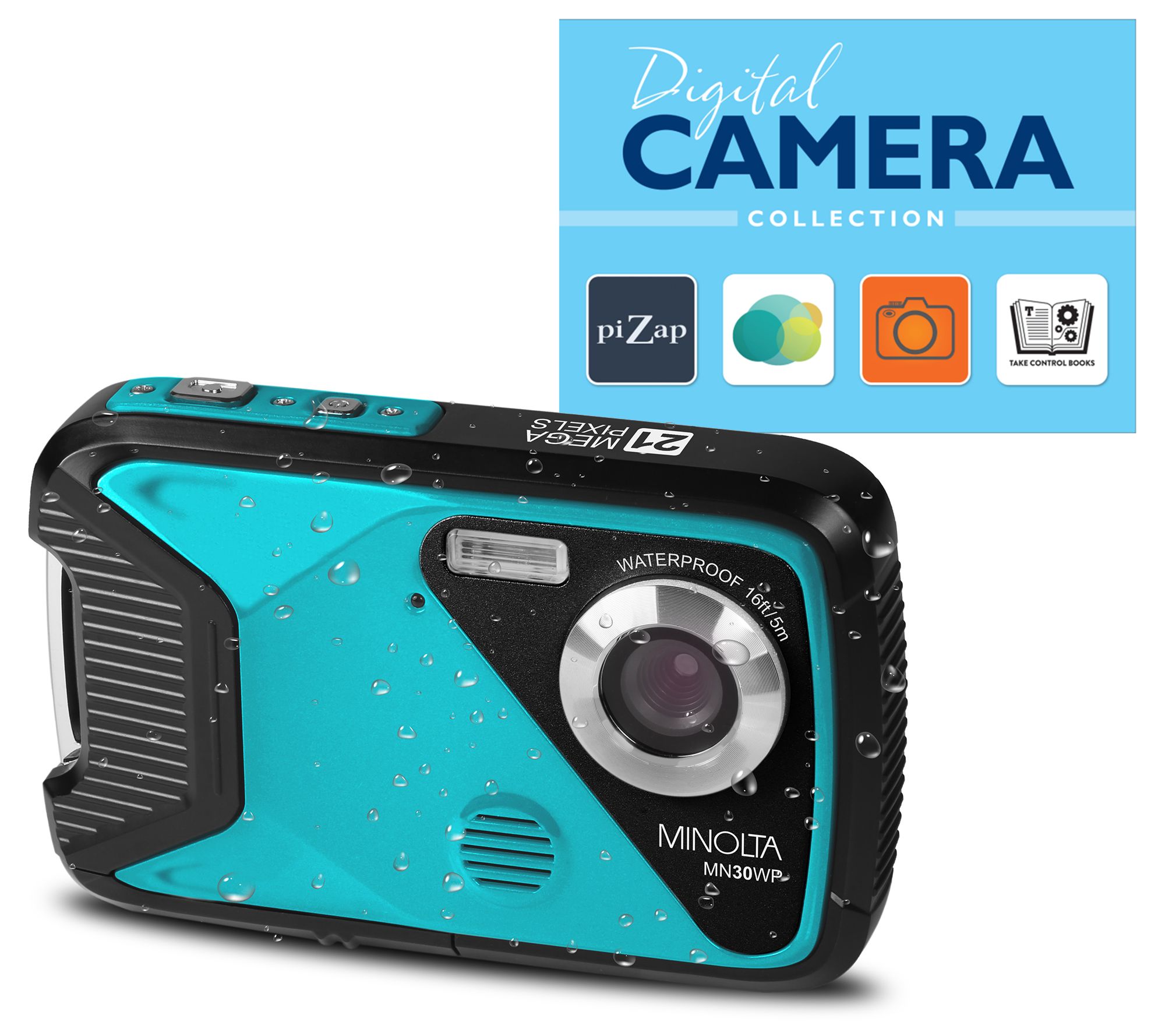 Minolta MN30WP Waterproof Camera w/ 32GB SD Card & Voucher