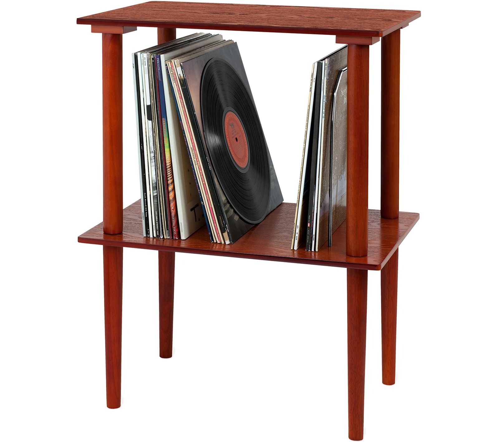 Victrola Wooden Stand with Record Holder