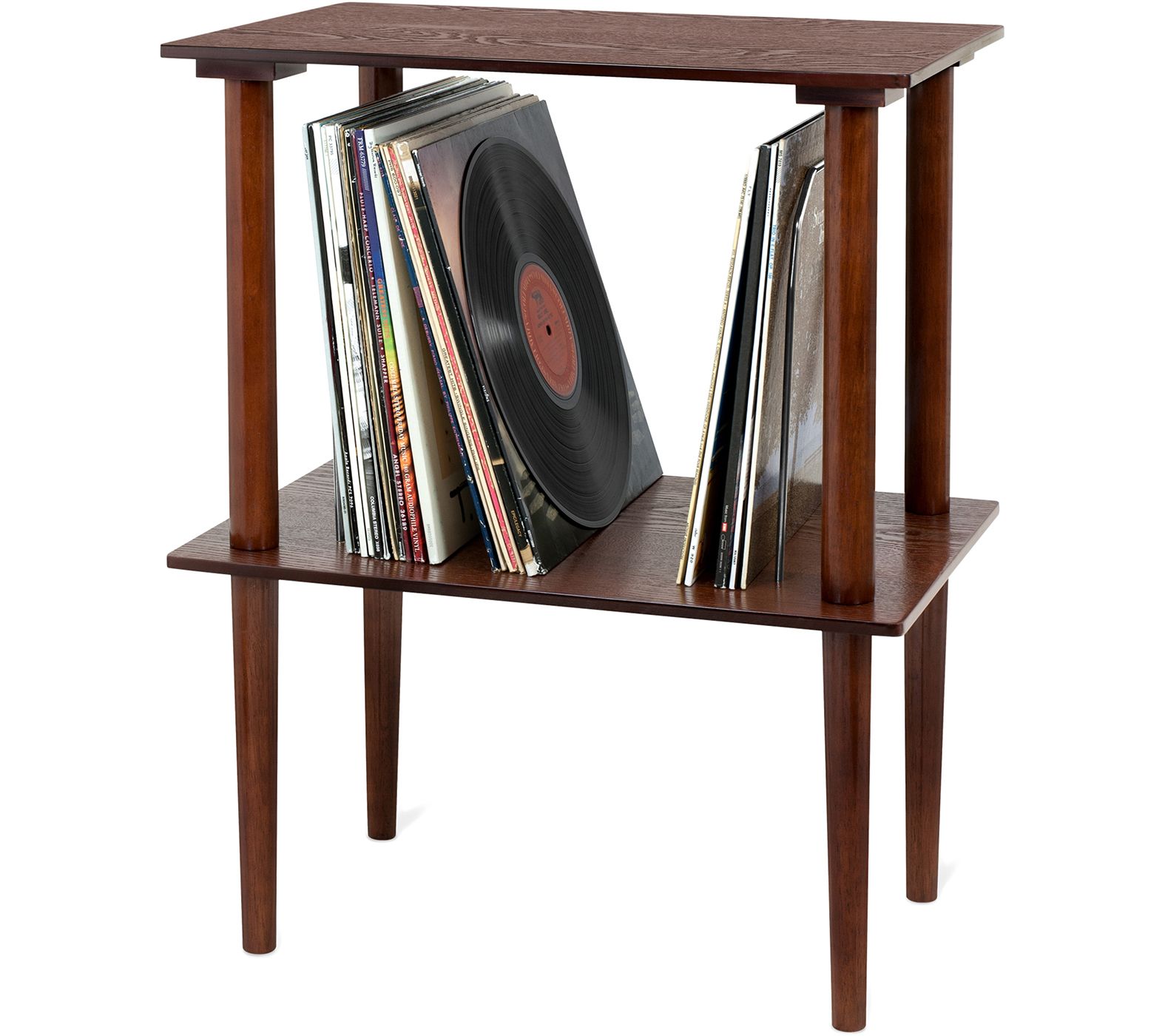 Victrola Wooden Stand with Record Holder