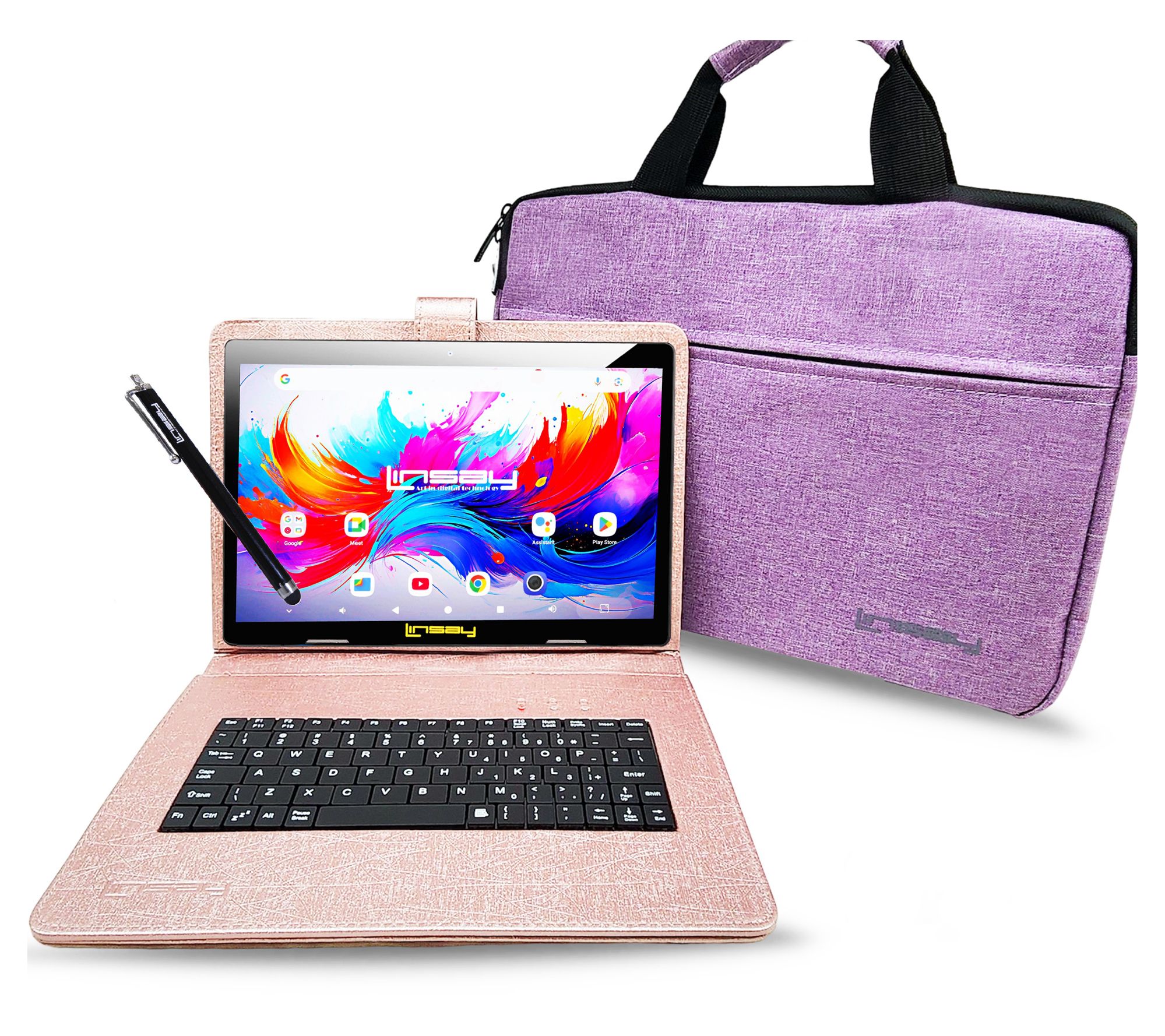 LINSAY10.1" OCTA CORE 4GB RAM 256GB STORAGE BUNDL BRIEFCASE