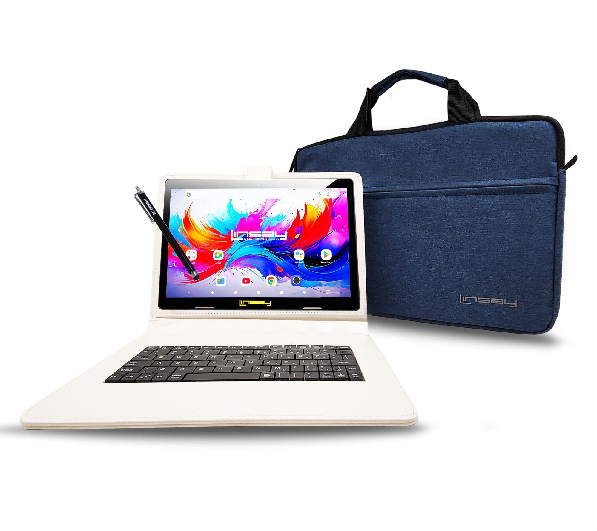 LINSAY10.1" OCTA CORE 4GB RAM 256GB STORAGE BUNDL BRIEFCASE