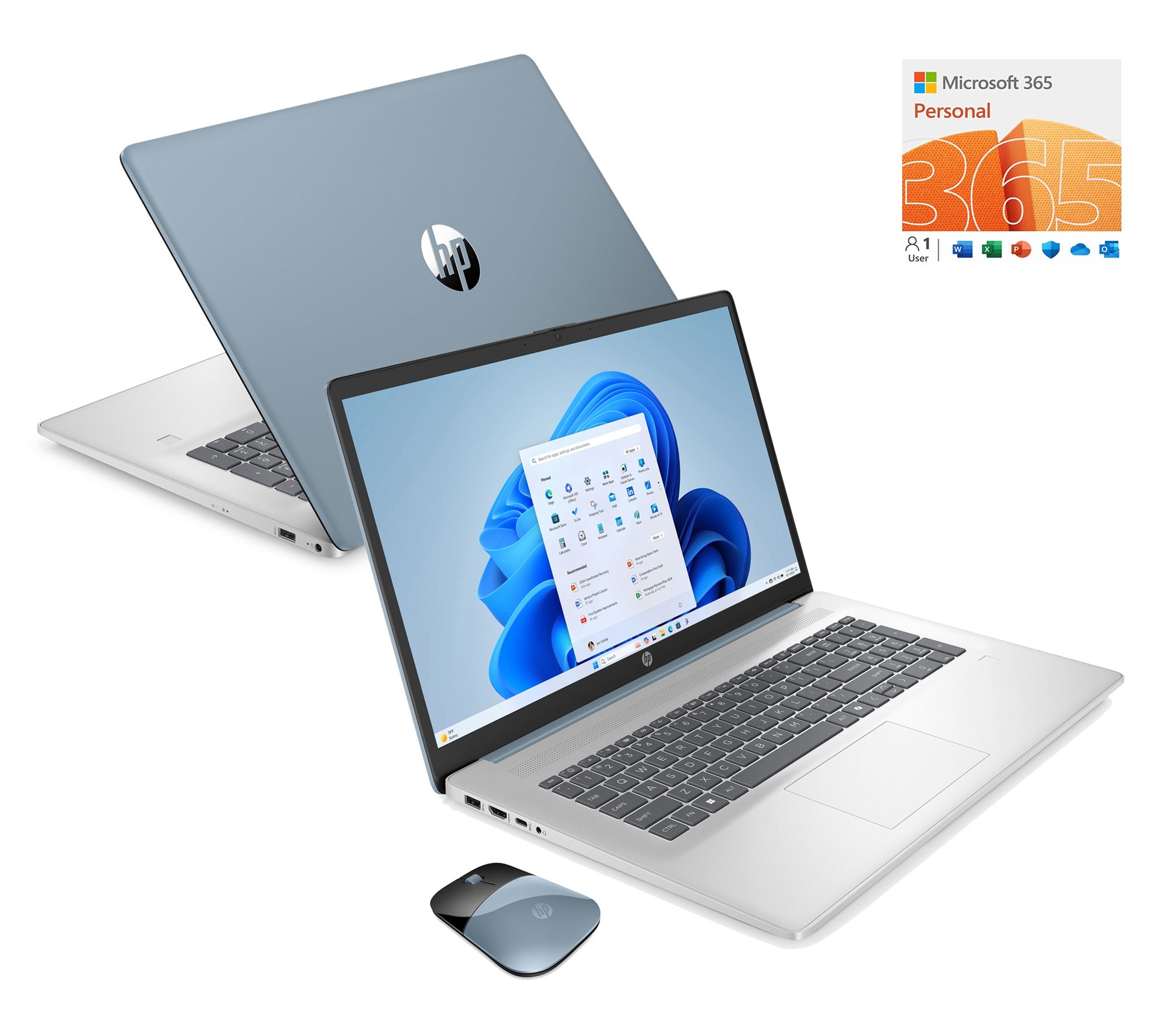  HP 17" Touch Intel N200 4GB RAM 128GB SSD w/ MS365 & Voucher