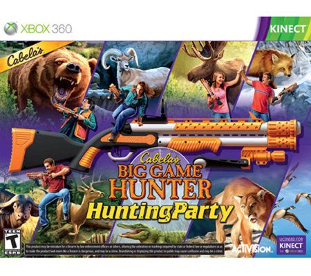 Kinect Cabela's Hunting Party with Gun - Xbox 360 - QVC.com
