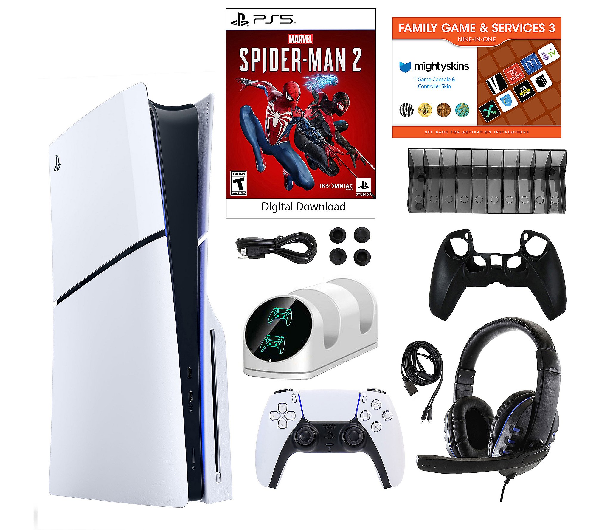PS5 Slim Disc Console with Spider-Man 2 Bundle 