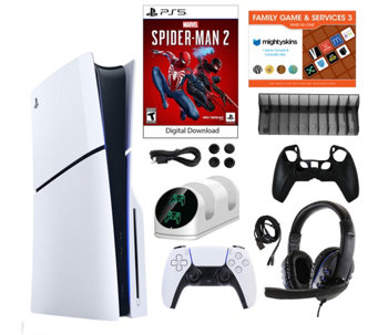 PS5 Slim Disc Console with Spider-Man 2 Bundle