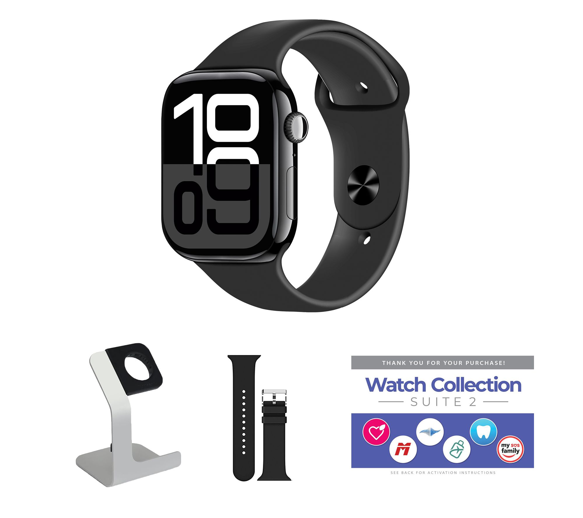 Apple Watch Series 10 GPS + Cellular 46mm M/L Bundle
