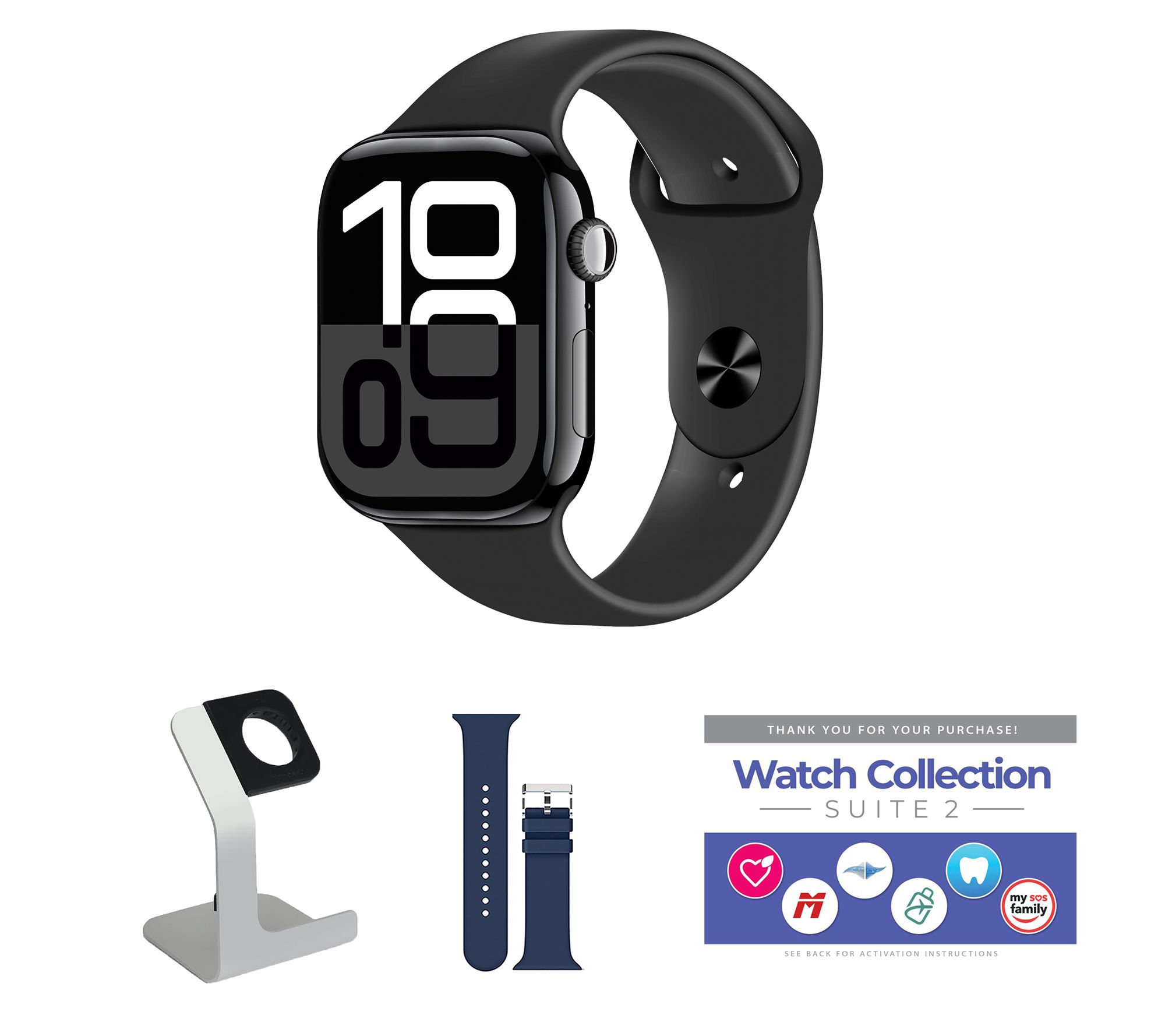 Apple Watch Series 10 GPS + Cellular 46mm M/L Bundle