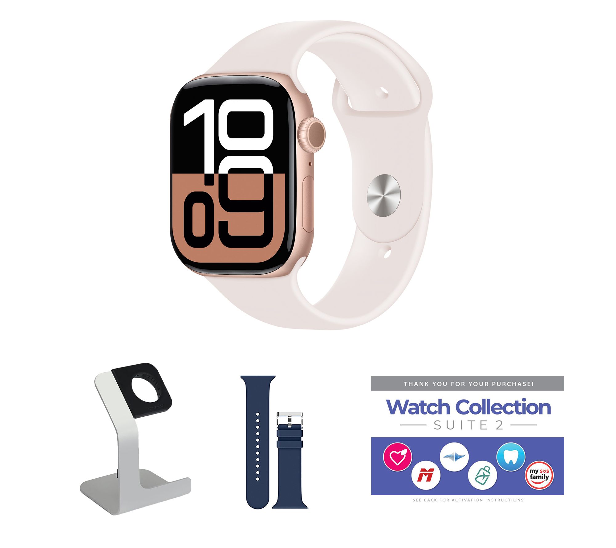 Apple Watch Series 10 GPS + Cellular 46mm M/L Bundle