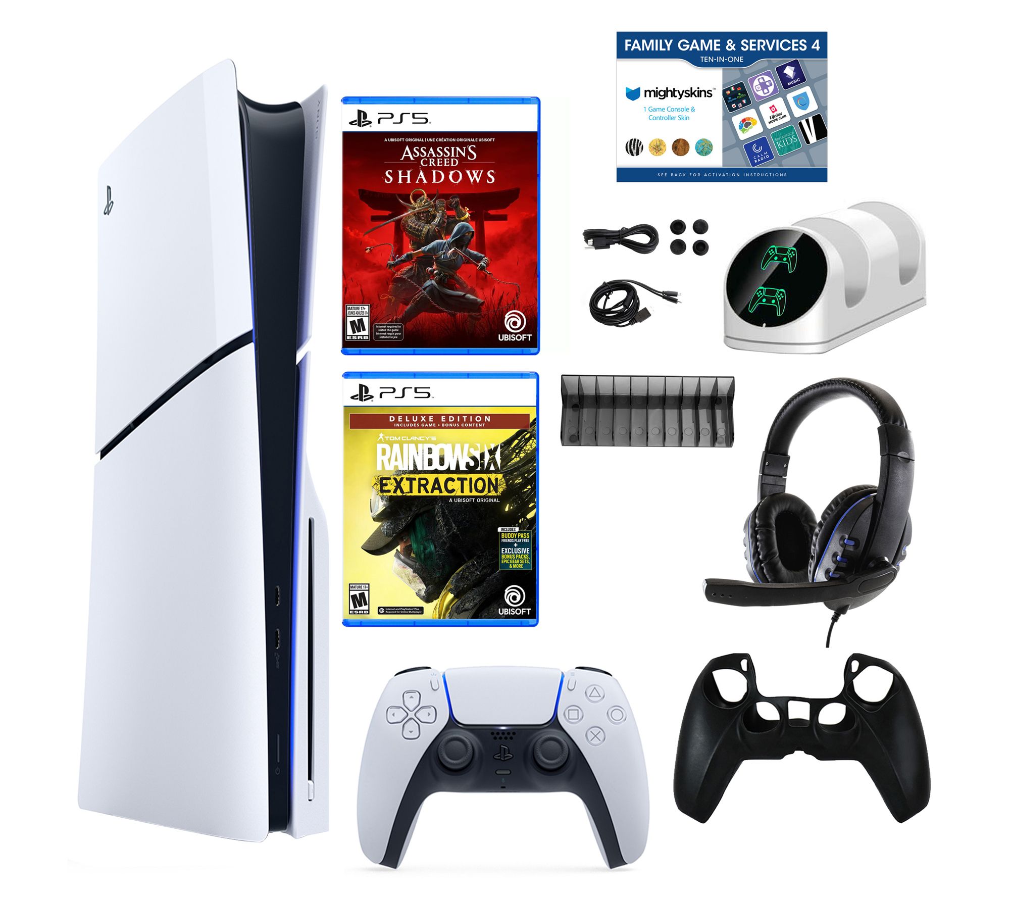 PS5 Slim Disc 1TB Console with Assassin's CreedShadows
