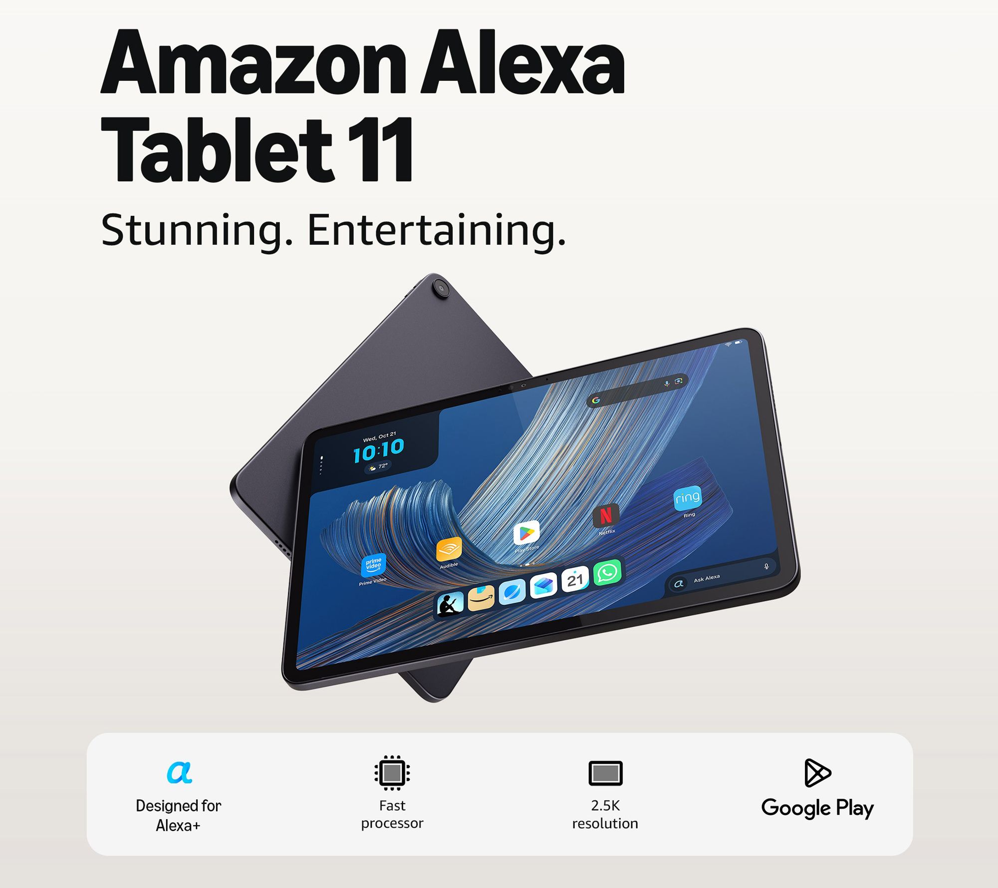 All New Amazon Alexa Tablet 11 8GB RAM 128GB with Alexa+ | QVC