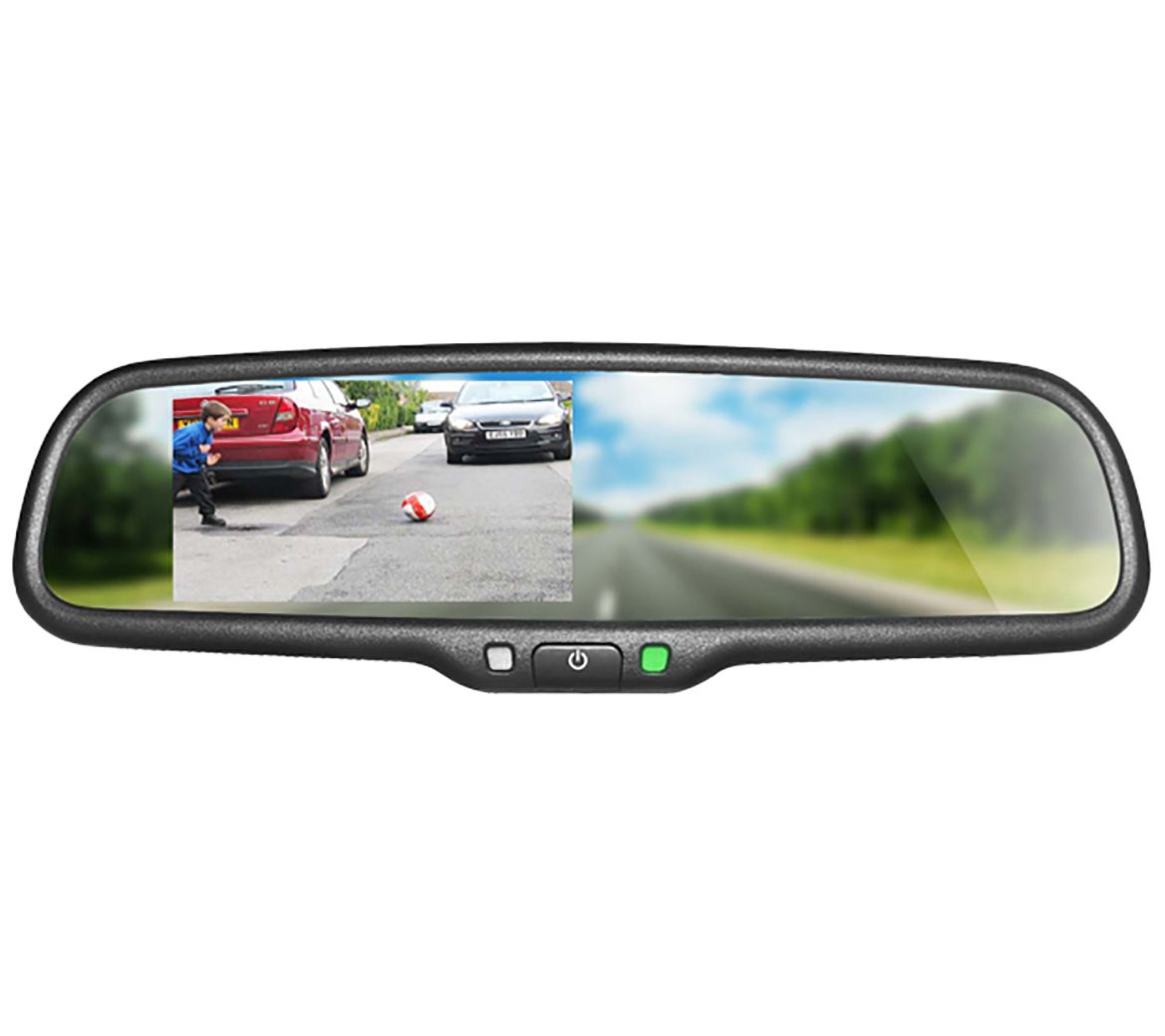 Boyo 4.3" Replacement Rear View Mirror Monitor w/ 2 Vid Inputs