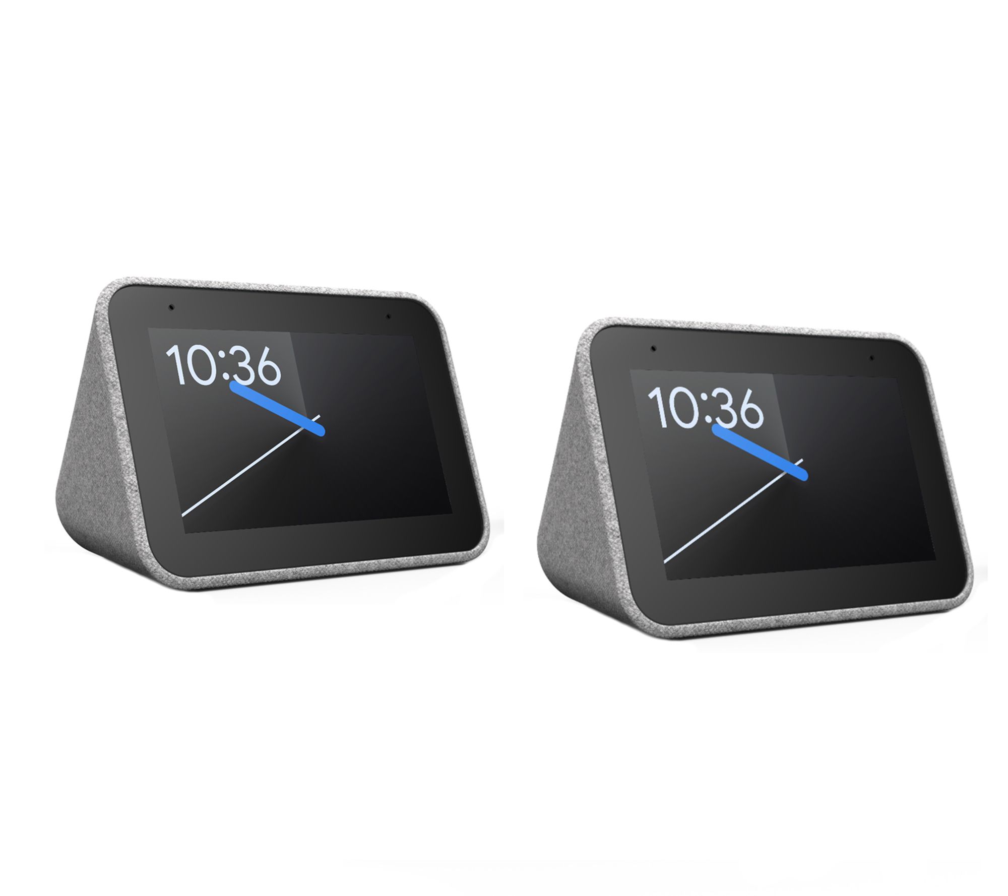 Lenovo Set of 2 Smart Clocks with Google Assistant