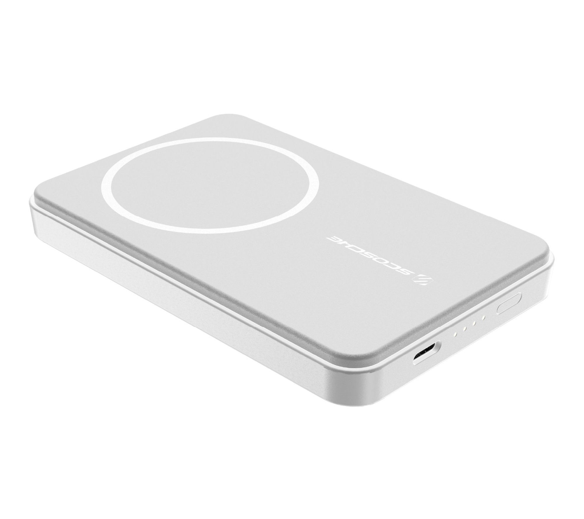 Scosche Magneti c Wireless Char ging Power Bank - White
