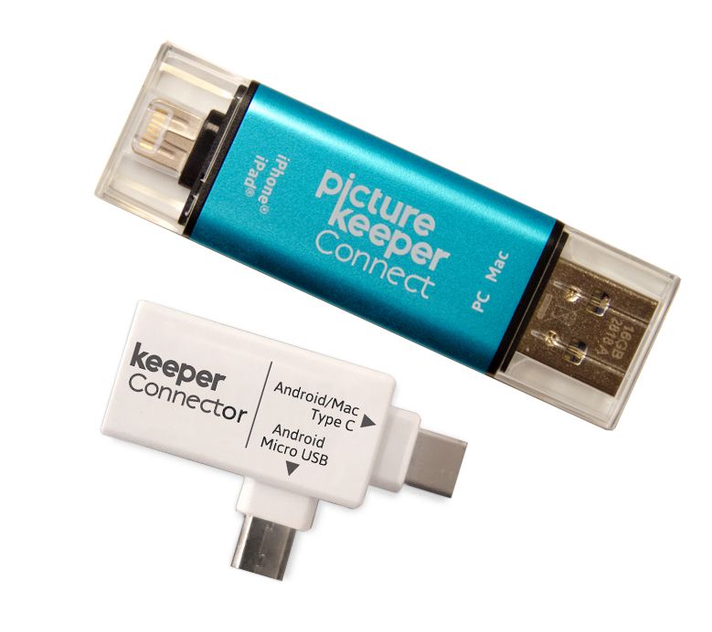 Picture Keeper Connect Smartphone Photo Saver 64GB/128GB Opt.