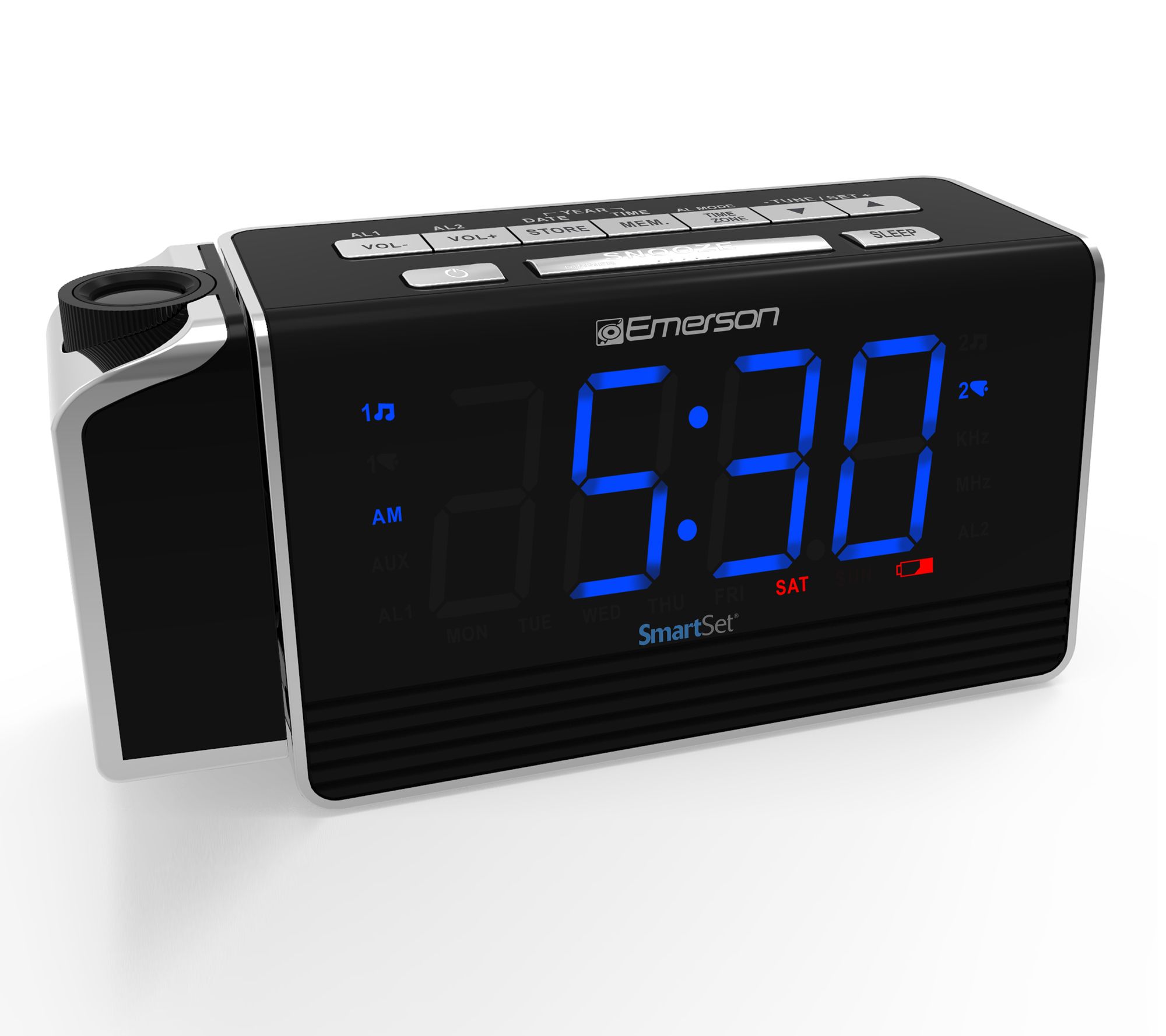 Emerson Smartset Projection Alarm Clock