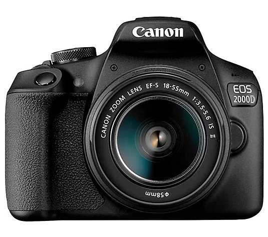Canon EOS 2000D w/ EF-S 18-55mm IS II Lens Bundle