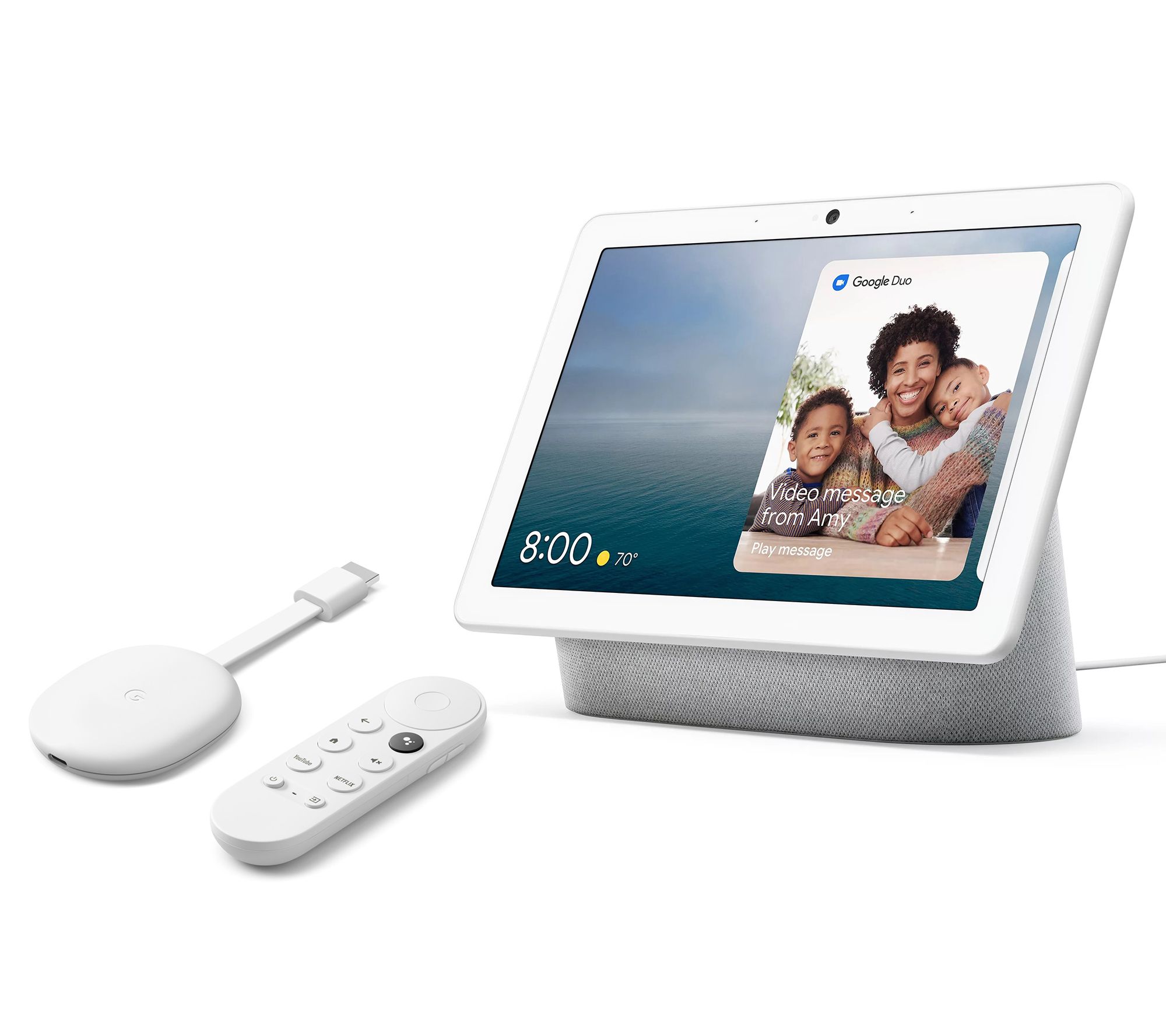Google Nest Hub Max Smart Display & Chromecast HD with Google TV