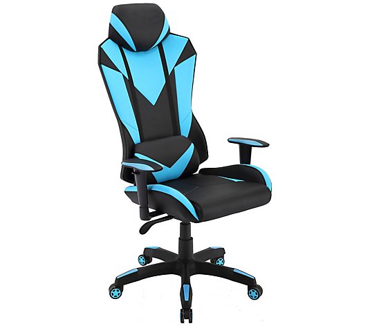 Hanover Commando High-Back Gaming Chair in Black and Blue