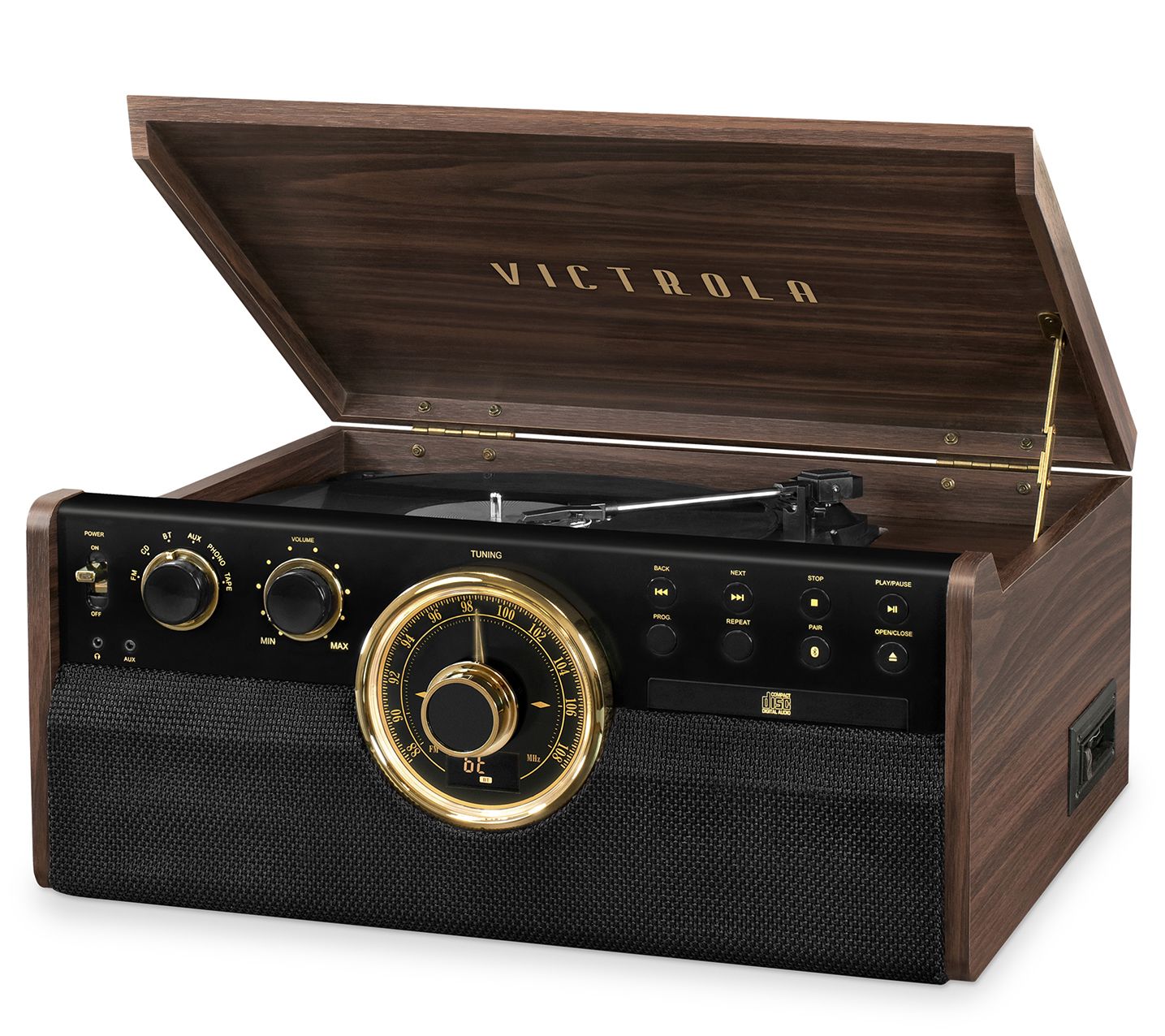 Victrola 6-in-1 Empire Bluetooth Record Player