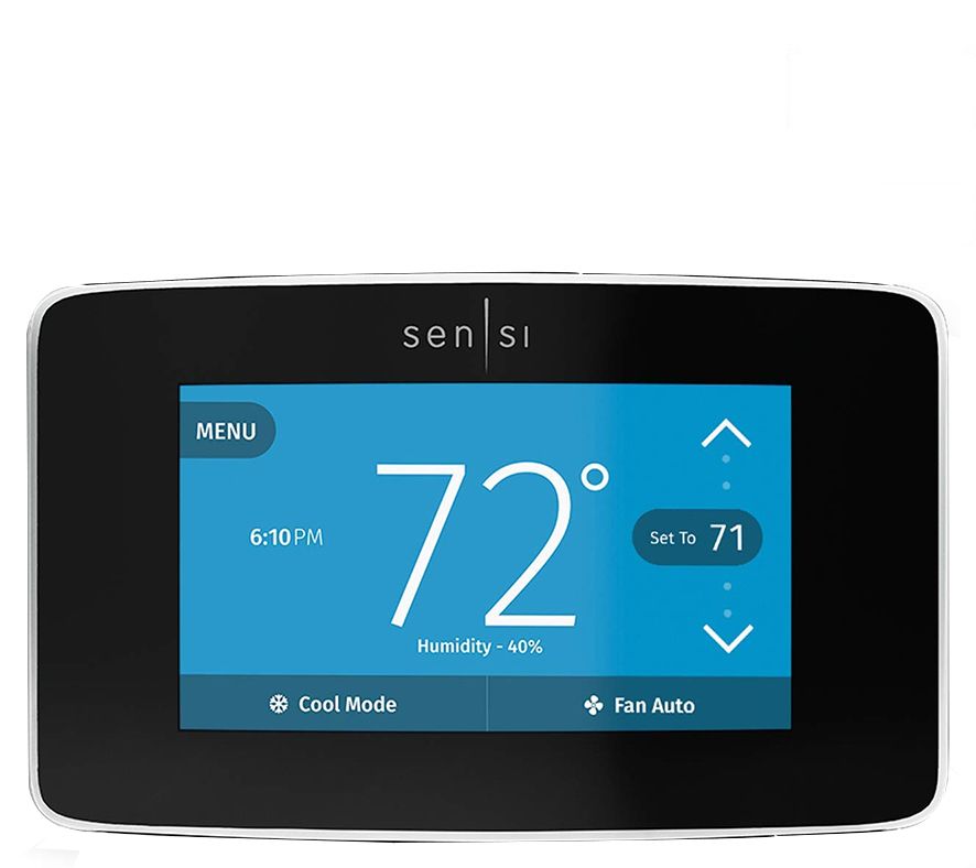 Emerson Sensi Touch Wi-Fi Thermostat with ColorTouchscreen - QVC.com