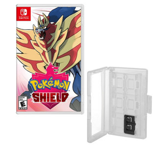 Nintendo Switch Pokemon Shield Game and GameCaddy - E304590