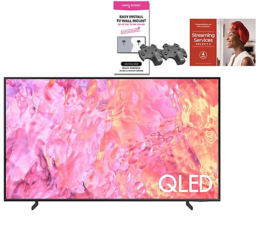 Samsung 2023 Q60C 50" QLED TV with Hangsmart Mount & 2-Yr Warranty