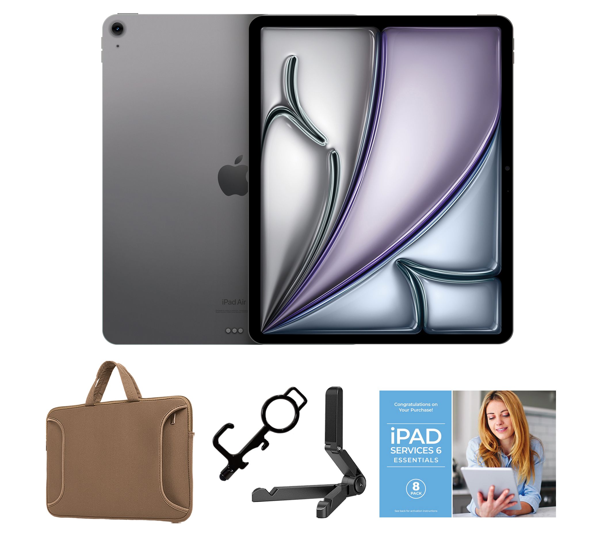 Apple iPad Air 13" M2 128GB Wi-Fi +Cellular Bundle