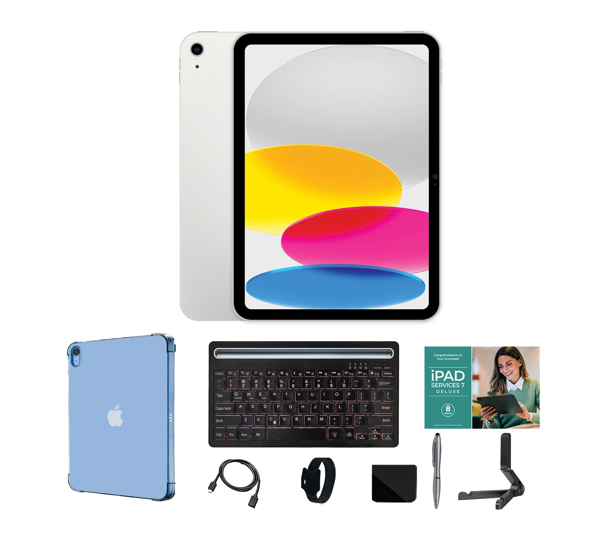  Apple iPad 11" 2025 A16 Wi-Fi 256GB with Keyboard and Accs.