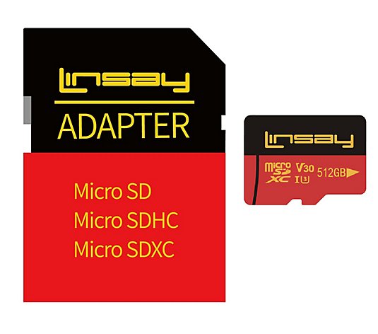 LINSAY High Speed 512GB Micro SD Card