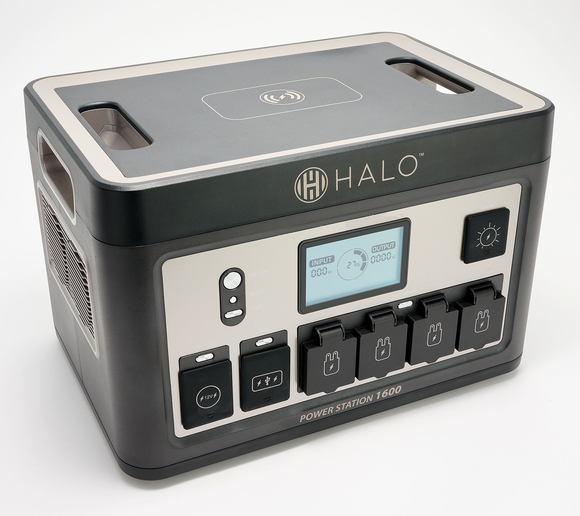 HALO 1600Wh Power Station with 11 Outlets and Wireless Charging Pad
