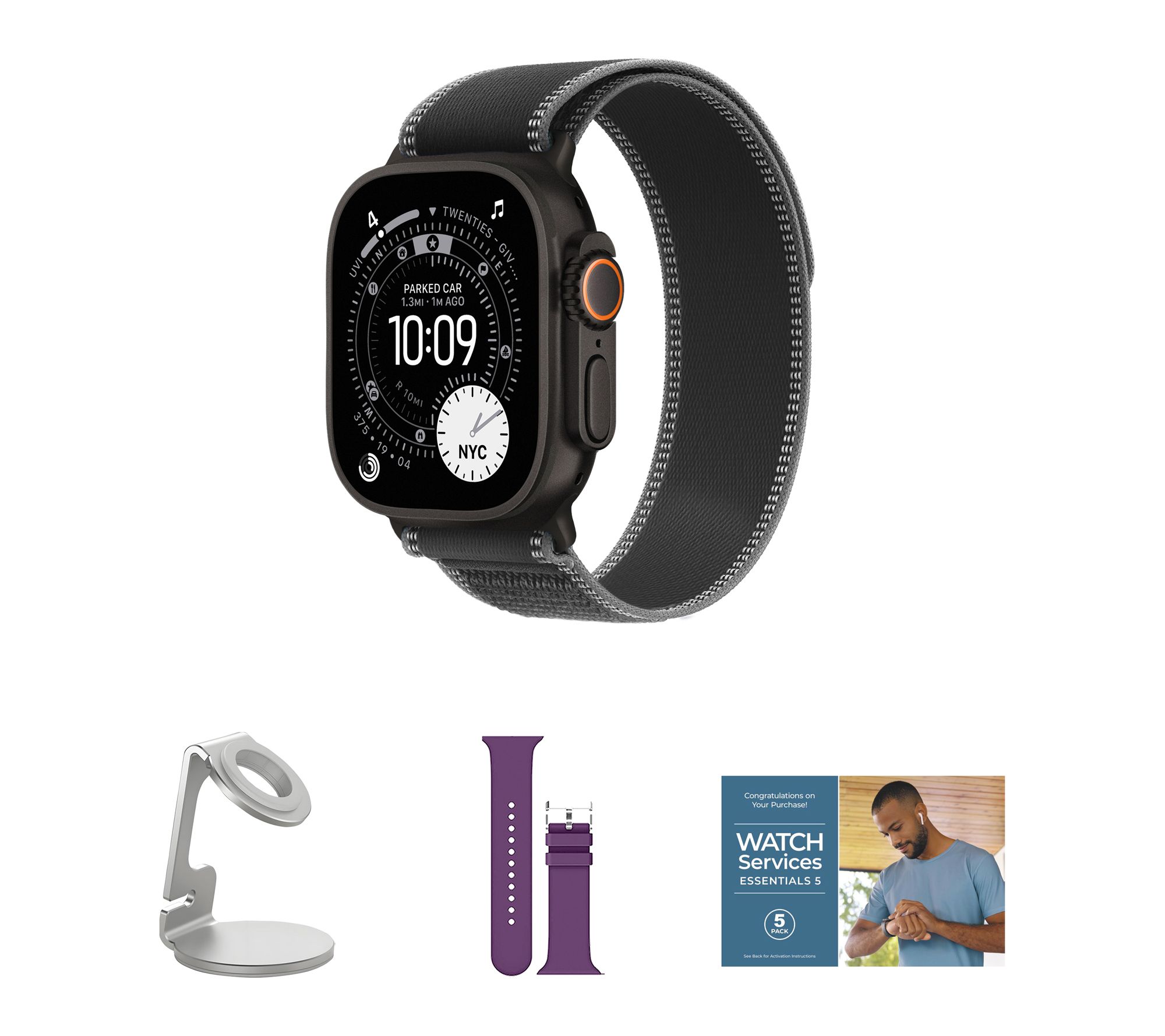 Apple Watch Ultra 3 GPS + Cellular 49mm Trail Loop Band M/L Bu