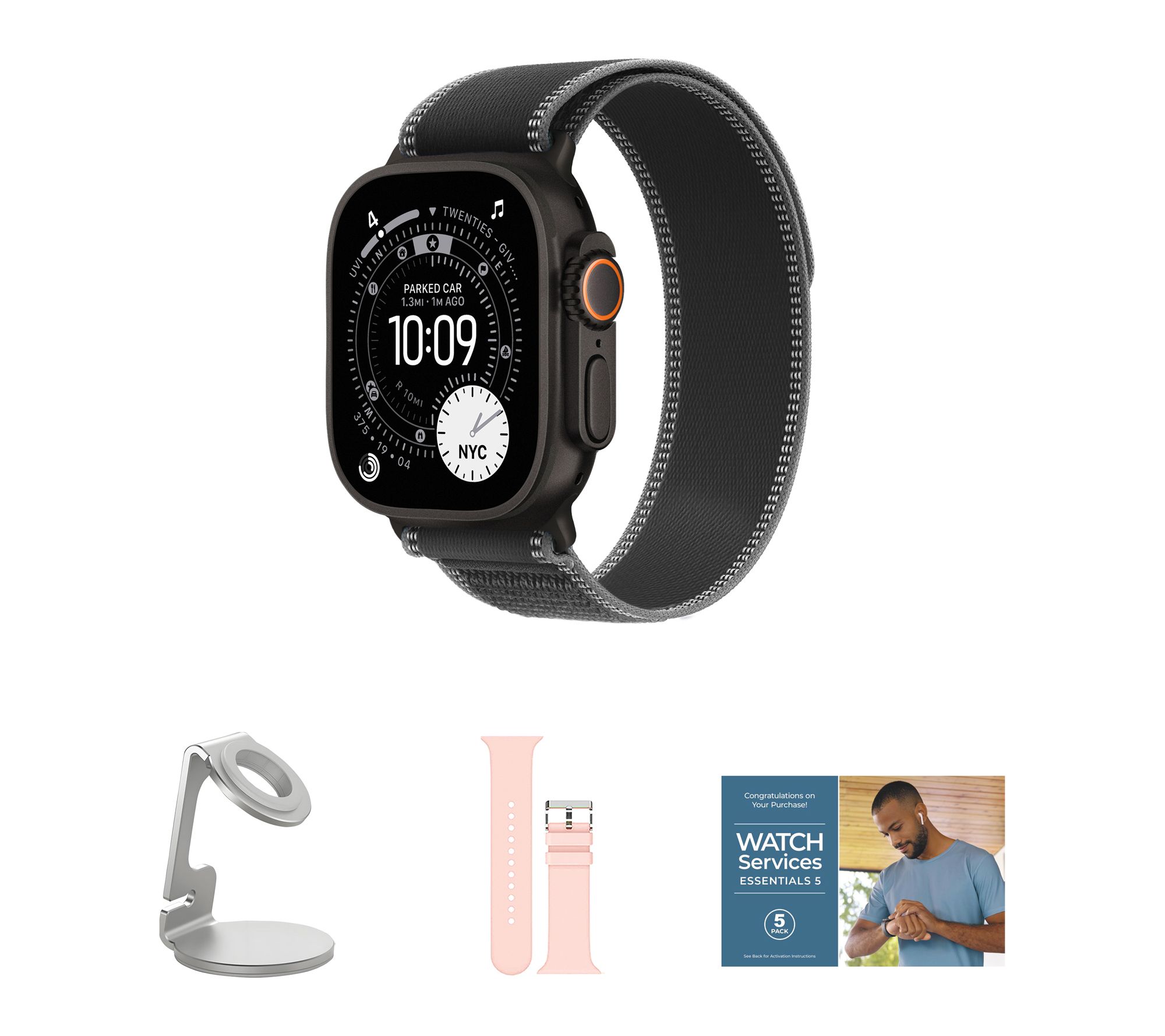 Apple Watch Ultra 3 GPS + Cellular 49mm Trail Loop Band M/L Bu