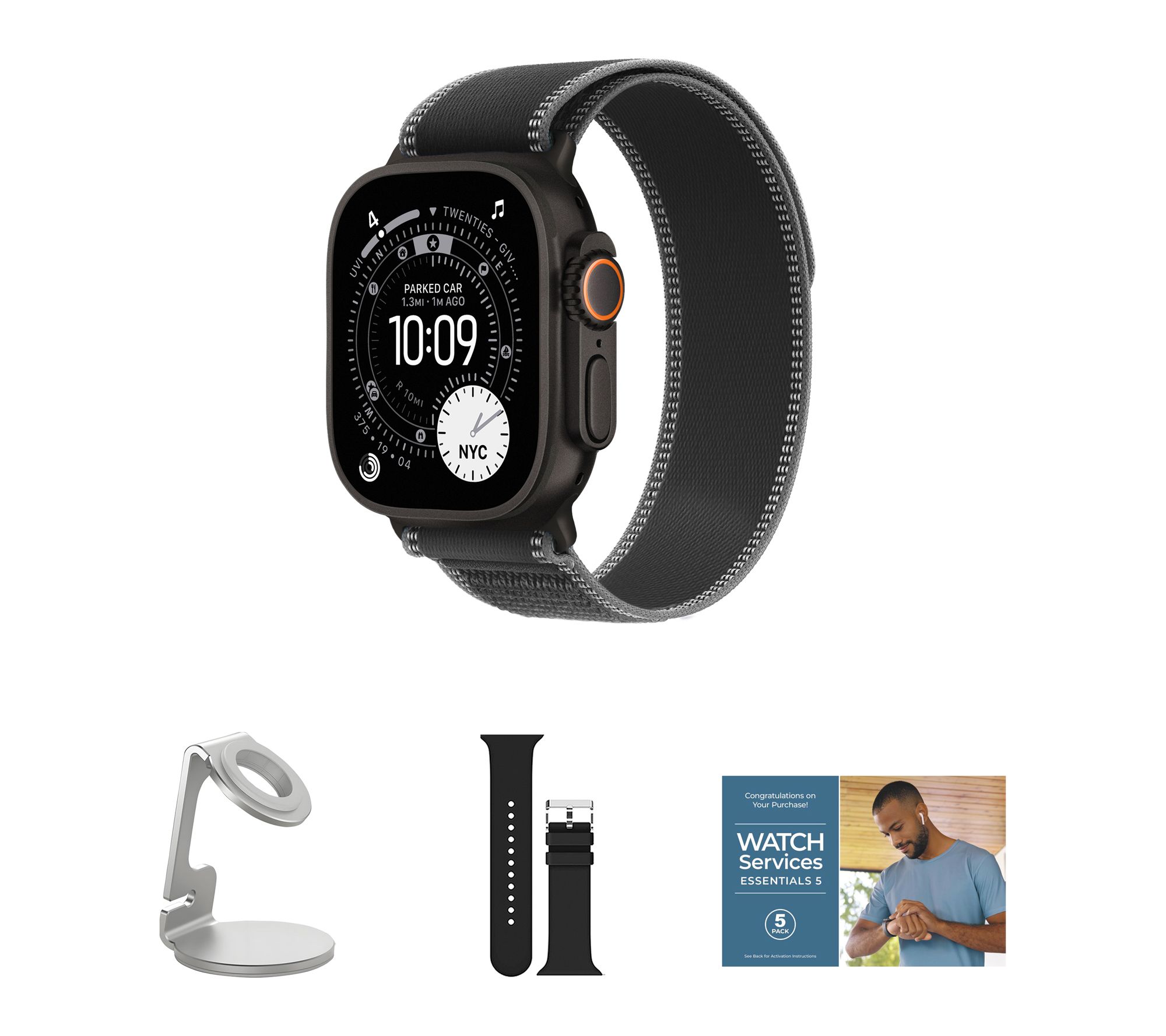Apple Watch Ultra 3 GPS + Cellular 49mm Trail Loop Band M/L Bu