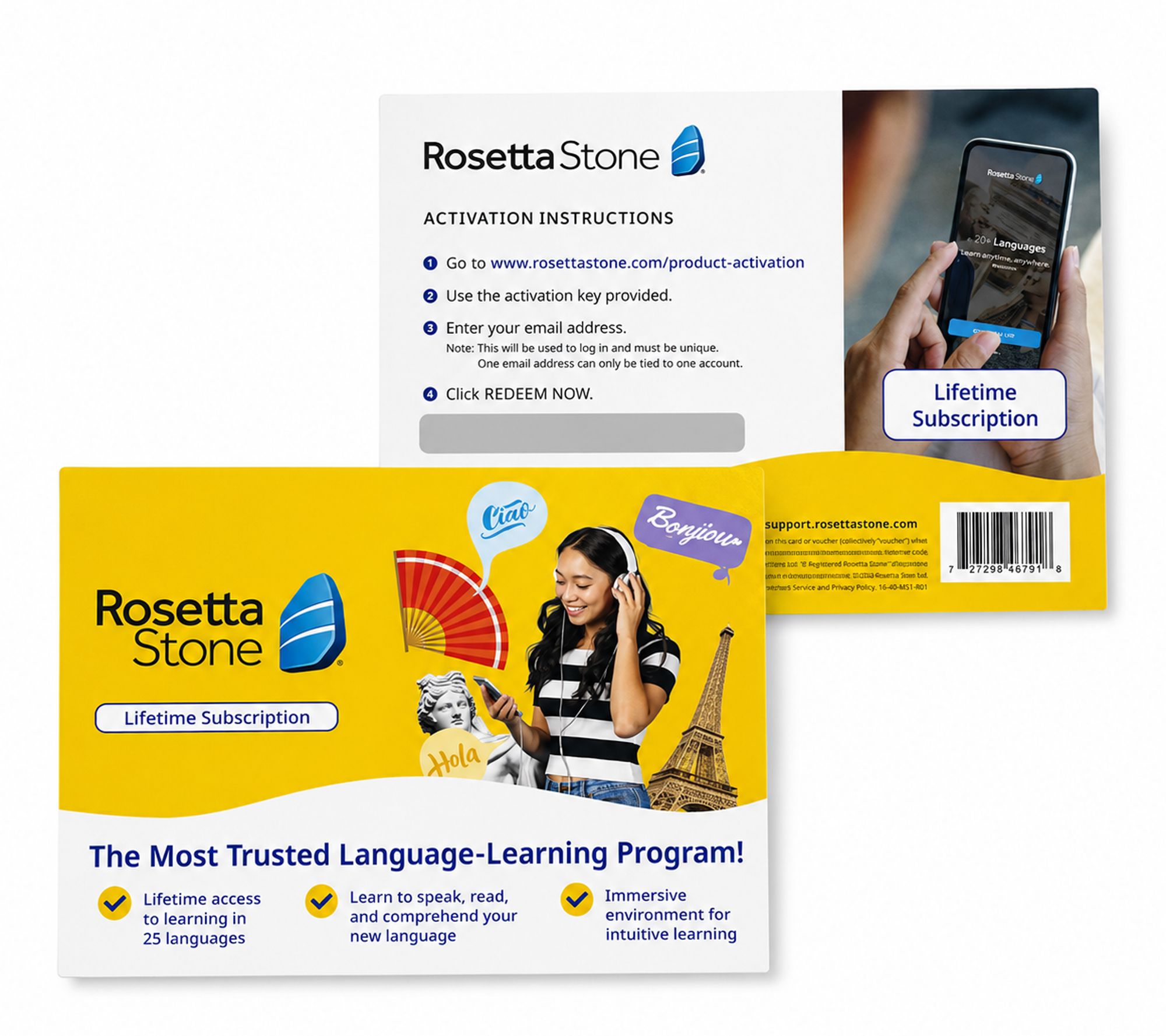 Rosetta Stone Sapphire with 25 Languages & 1-Year Subscription