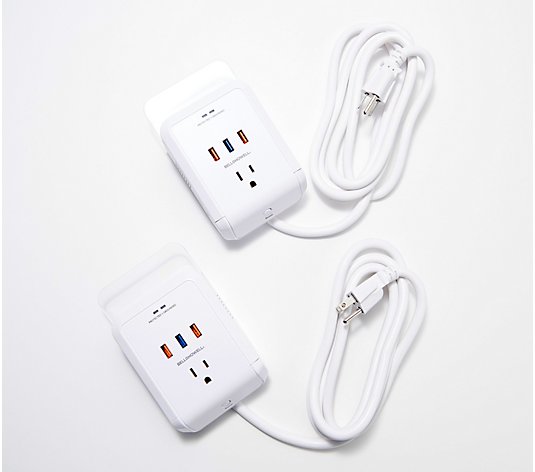 Bell & Howell Set of 2 Wall Chargers with 6'L Power Cord