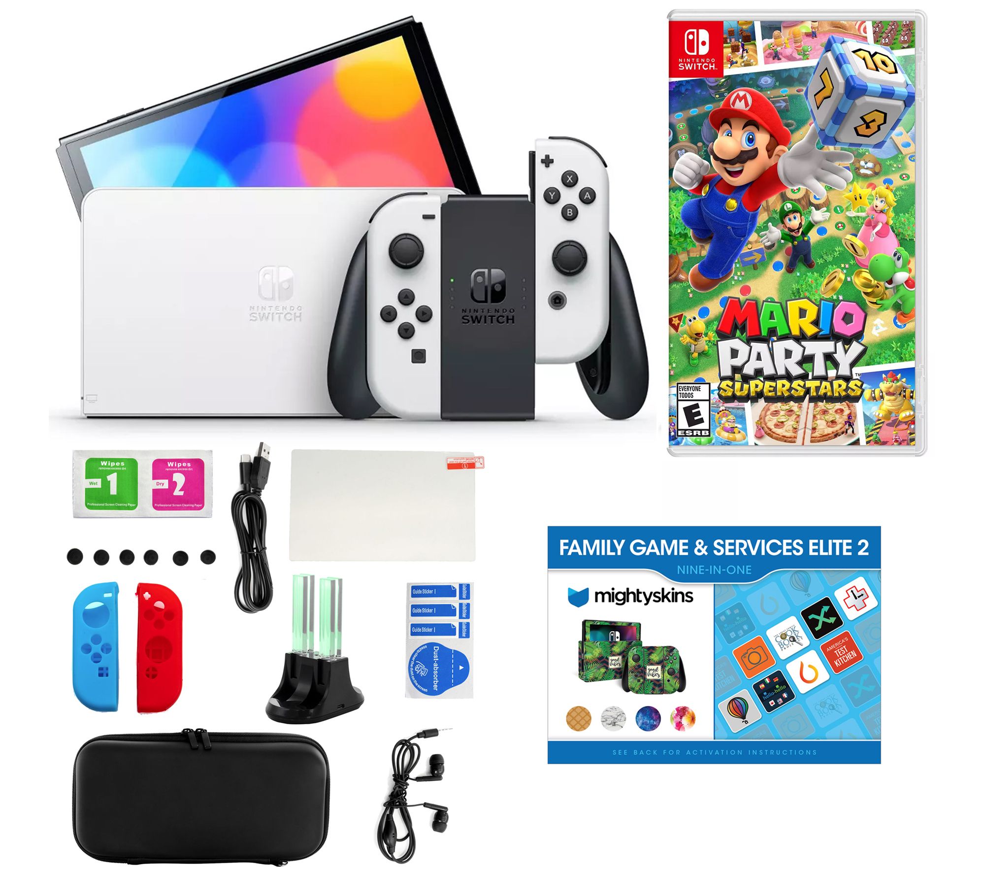 Nintendo Switch w/ Super Mario Party (Full Game Download) - Bundle