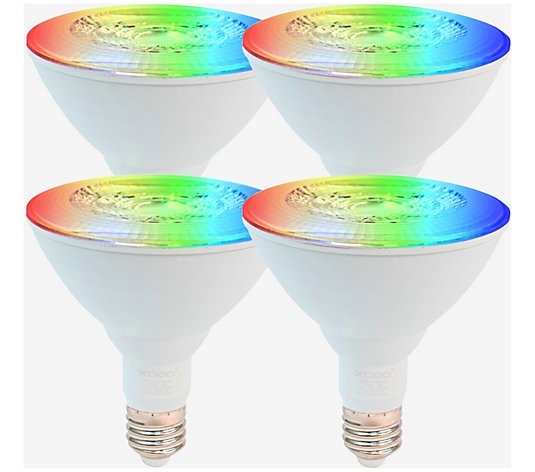 XODO Smart Floodlight LED Bulb 4-Pack Multi-Color E26 11W