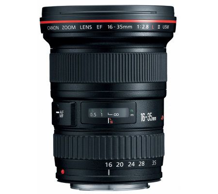 Canon EF 16-35MM f/2.8L II USM Lens with Case and Hood - QVC.com