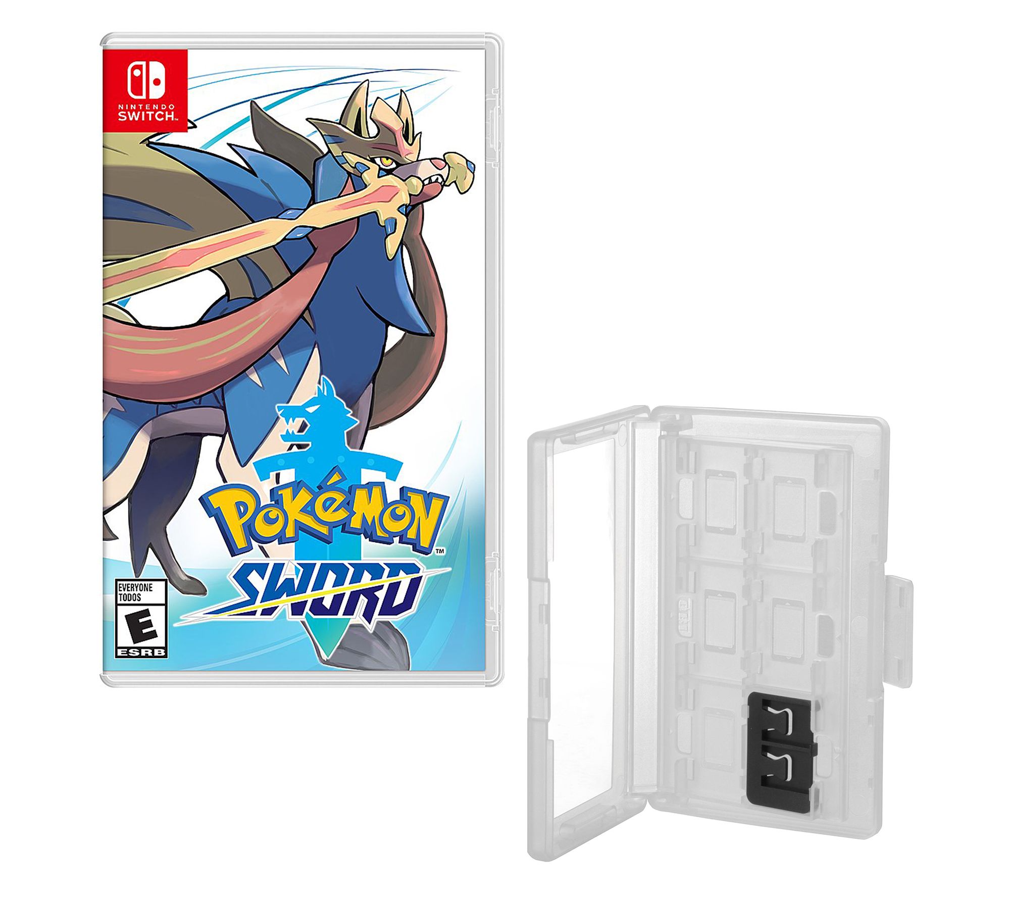 Nintendo Switch Pokemon Sword Game And Game Caddy Qvc Com