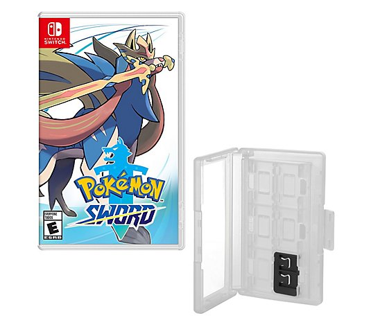 Nintendo Switch Pokemon Sword Game and Game Caddy
