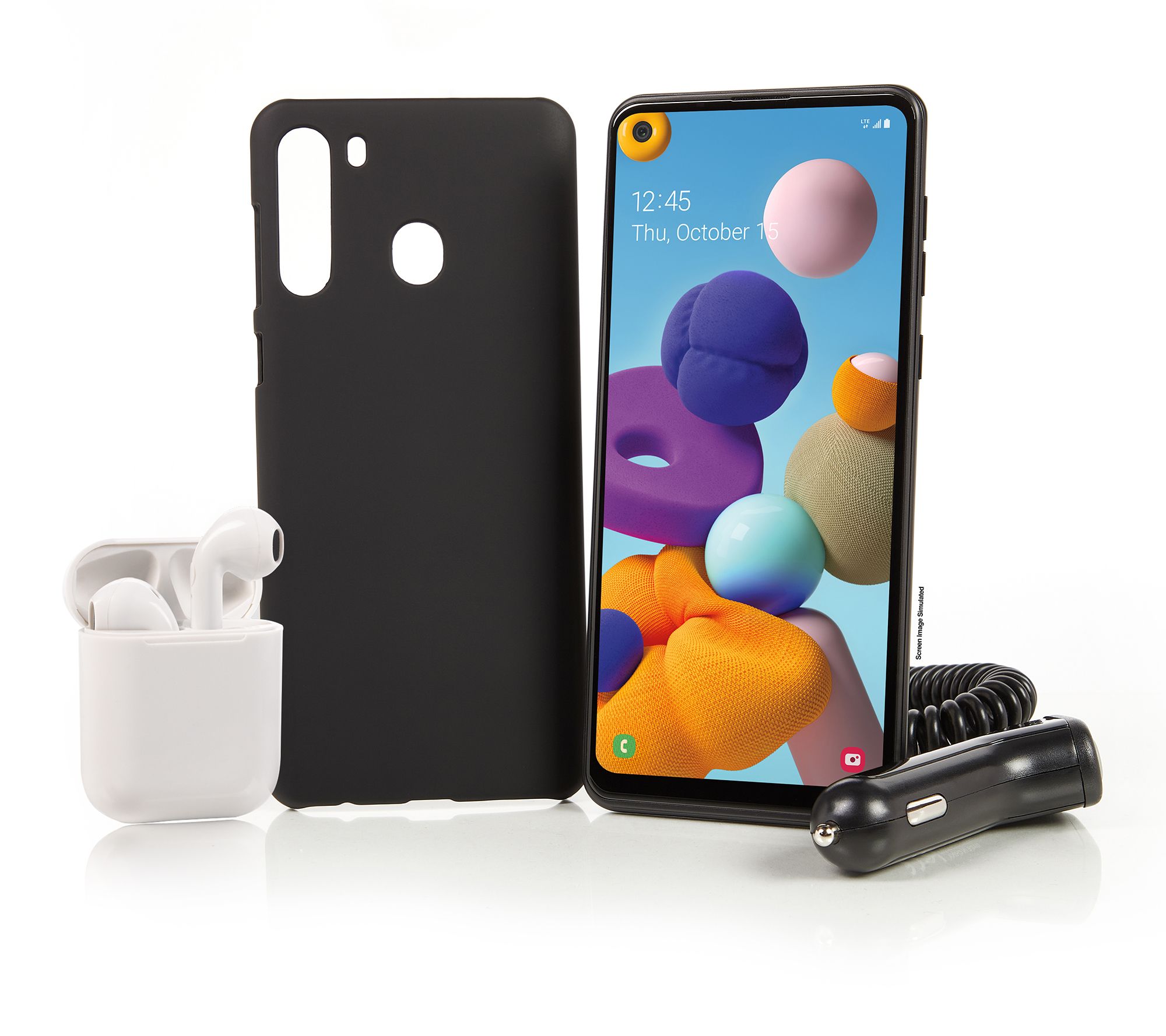 Tracfone 6.5" Samsung Galaxy A21 Smartphone with 1500 Talk/Text/Data - E238293