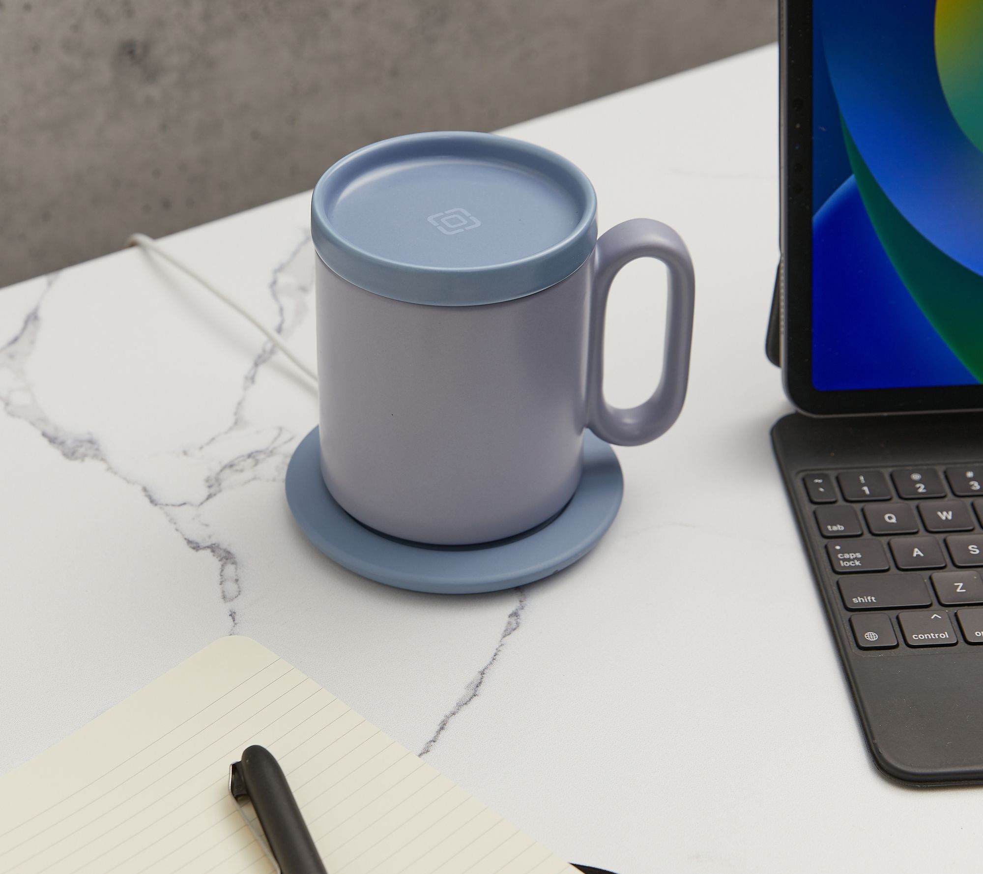 Coffee Mug Warmer with Wireless Charger for Desk,Heated Coffee Mug with 15W Wireless  Charging,USB Auto Shut Off Tea Warmer 