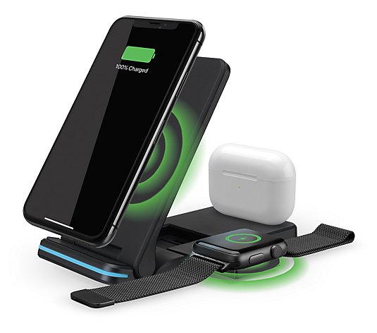 iLive 3-in-1 Wireless Charging Stand