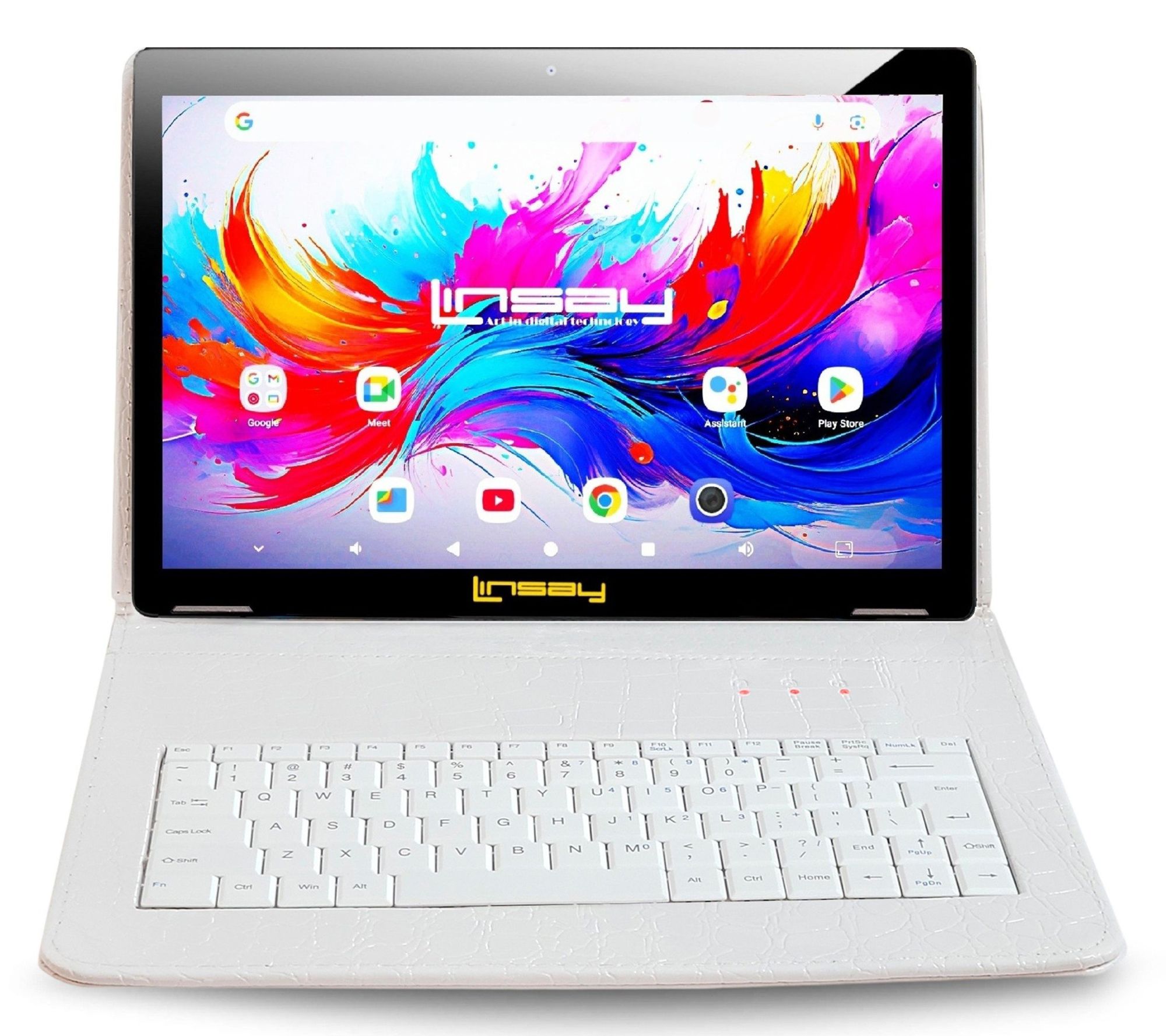 LINSAY 10.1"Octa Core 4GB Ram 256GB Storage w/Croc Key