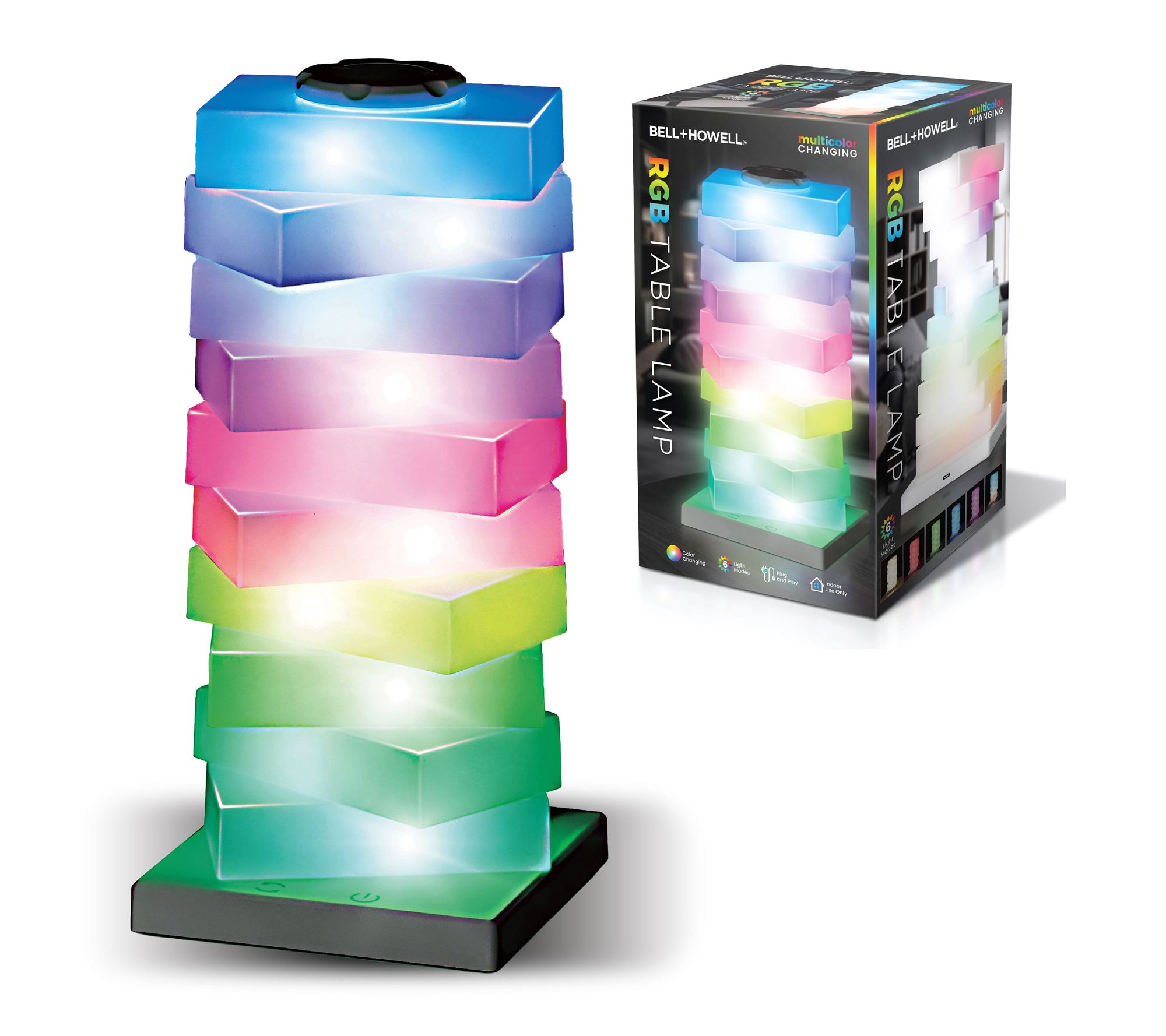 Bell + Howell RGB Multi Color Changing Table Lamp