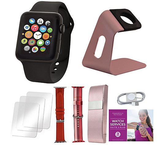 Apple Watch Series 3 GPS 38mm with Tech Support and Voucher - QVC.com