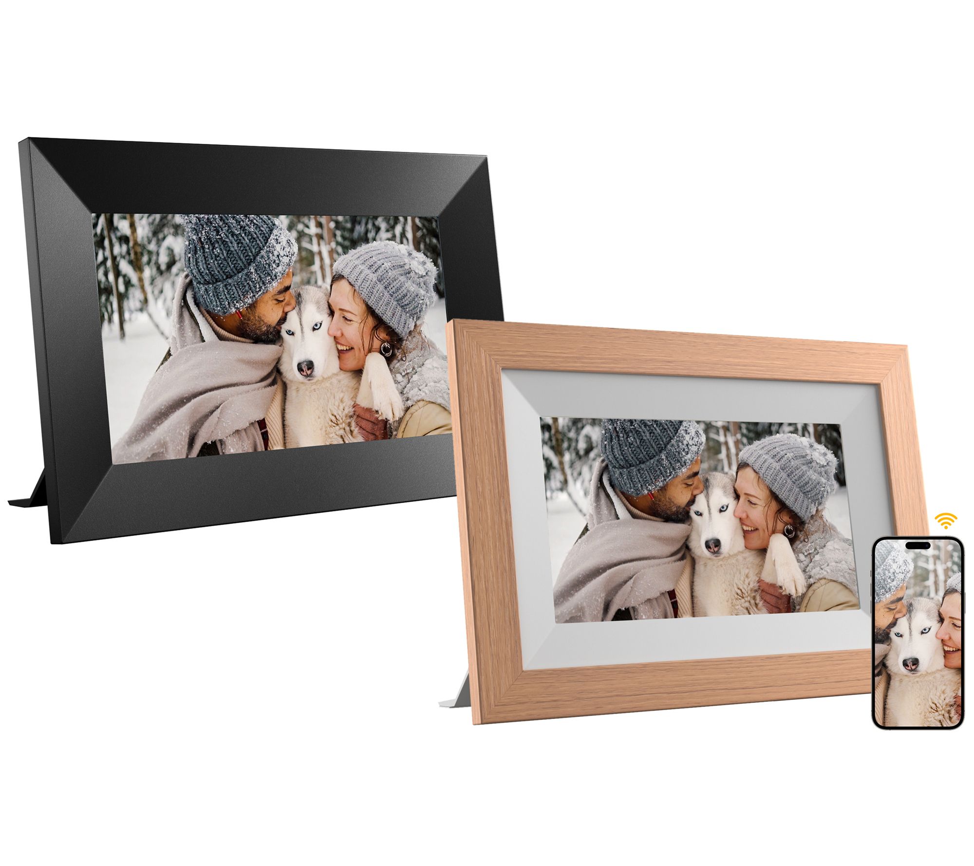 Kodak Set of 2, 7" Touchscreen Digital Wi-Fi Photo Frames