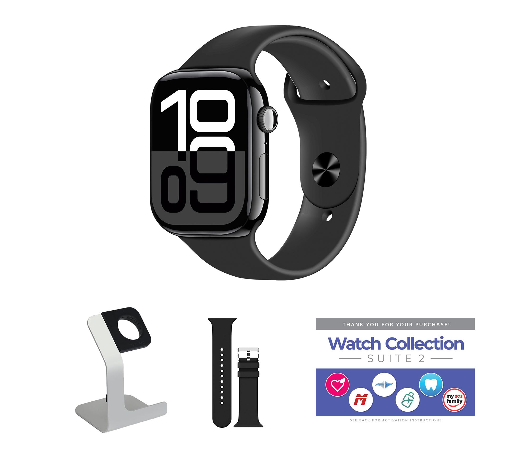 Apple Watch Series 10 GPS + Cellular 42mm S/M Bundle